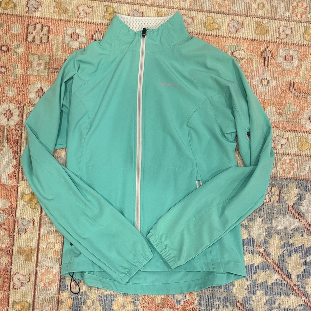 Patagonia Women's Teal Windbreaker Jacket Size S